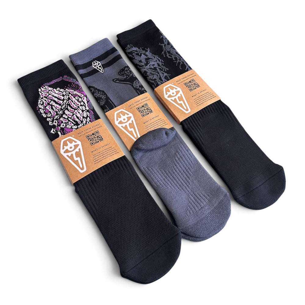 3 Pack | Unearthed | Compression Shred Socks