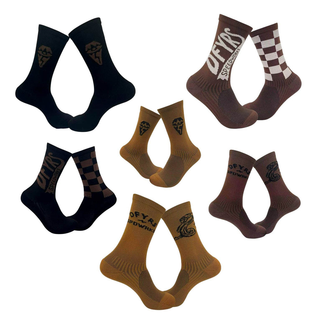 6 Pack | Speedworks | Compression Shred Socks